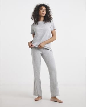 Pretty Secrets Back To Basics Pj Set - White