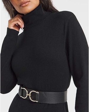 JD Williams Snaffle Detail Stretch Waist Belt - Black