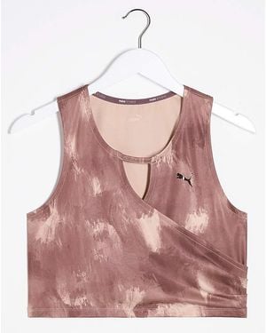 PUMA Studio All Over Print Crop Top - Multicolour