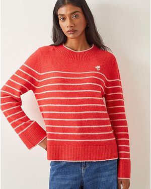 Monsoon Sae Stripe Jumper - Red