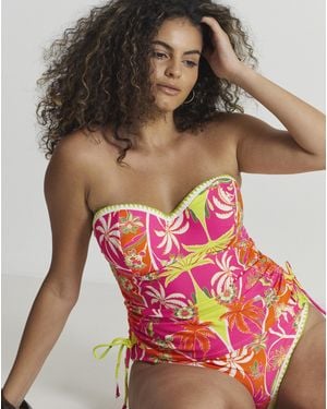 Figleaves Frida Bandeau Tankini Top - Orange