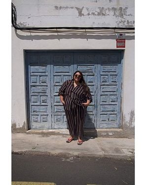 Monsoon Callie Thorpe X Stripe Trousers - Red
