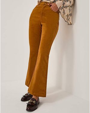 Monsoon Cassidy Corduroy Flare Trousers - Brown