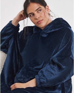 Pretty Secrets Oversized Hooded Dress - Blue