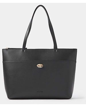 Accessorize Twistlock Laptop Tote Bag - Black
