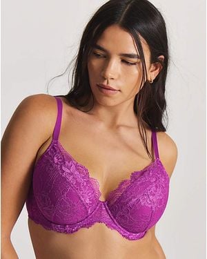 Pretty Secrets Ella Plunge Wired Bra - Purple
