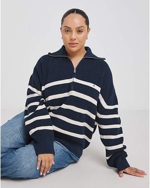 Tommy Hilfiger Cardi Stitch Jumper - Blue