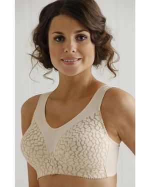 Miss Mary Of Sweden Miss Mary Jacquard Non Wired Bra - Natural