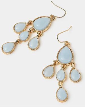 Accessorize Resin Chandelier Earrings - White