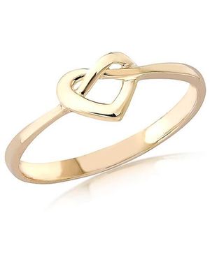 iJewel 9Ct Infinity Heart Ring - White