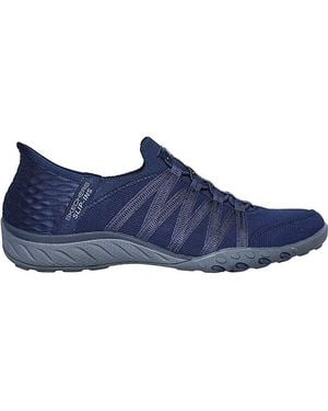 Skechers Breathe-Easy Roll-With-Me Shoe - Blue