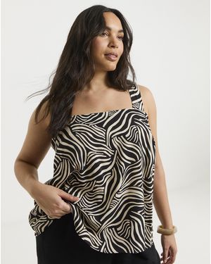 Simply Be Square Neck Cami - Black
