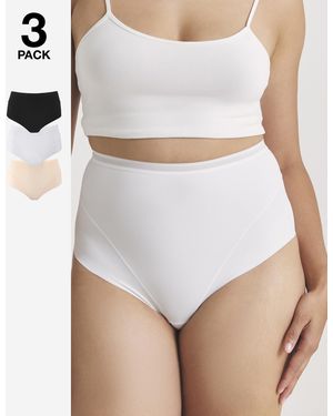 MAGISCULPT 3 Pack Light Tummy Shapers - White
