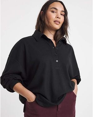Simply Be Polo Sweatshirt - Blue