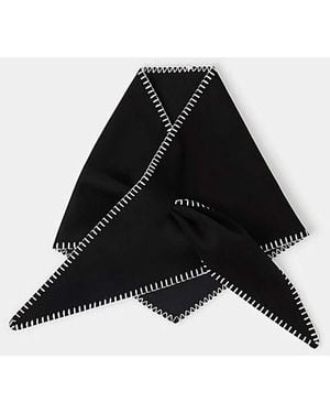 Accessorize Knit Triangle Scarf - Black