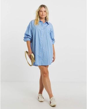 Tommy Hilfiger Stripe Shirt Dress - Blue
