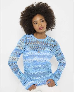 Joe Browns Jb Summer Blues Boho Open Knit Jumper