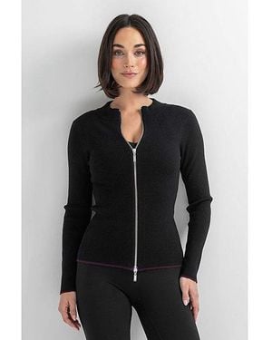 Pour Moi Go To Comfy Zip Front Jumper - Grey