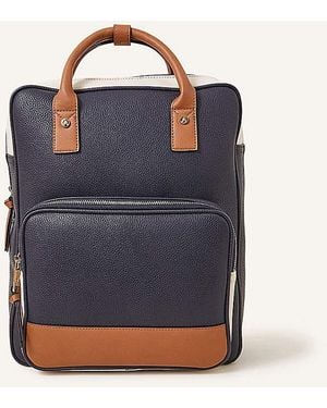 Accessorize Pocket Top Handle Backpack - Blue