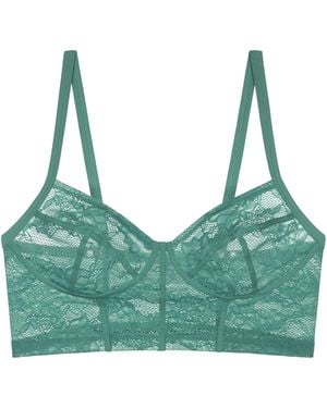 Triumph Smart Deco Longline Bra - Green
