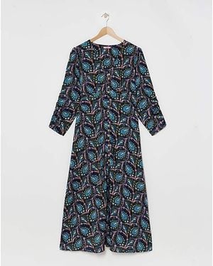 Joe Browns Paisley Button Maxi Dress - Blue