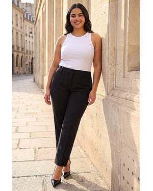 Roman Curve Straight Leg Trouser - Natural