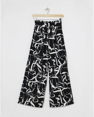 Joanna Hope Wide Leg Trousers - Black