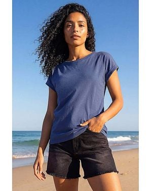 Roman Roman Stretch Cotton Jersey T-Shirt - Blue