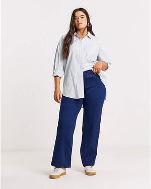 Simply Be Weekender Wide Leg Jegging - Blue