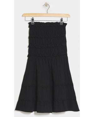 MAGISCULPT Beach To Beach Broderie Mini Beach Dress - Black