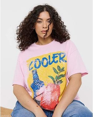 Simply Be Cooler T-Shirt - Pink