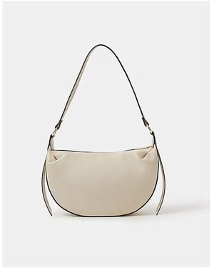 Accessorize Contrast Trim Shoulder Bag - White