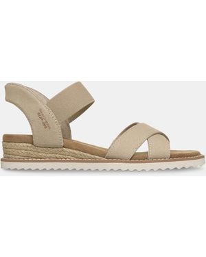 Skechers Bobs Kiss Standard Sandals - Natural