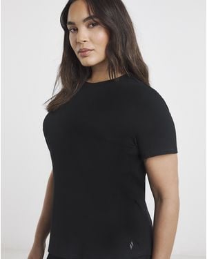 Skechers Go Walk Luxe Rib T-Shirt - Black