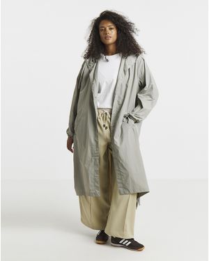Simply Be Utility Parachute Jacket - White