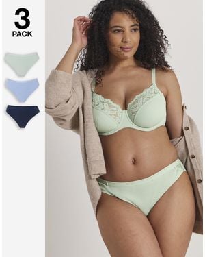 Pretty Secrets 3 Pack Harper Midi Brazilian - Brown