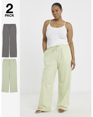 Pretty Secrets 2 Pack Pj Bottoms - White