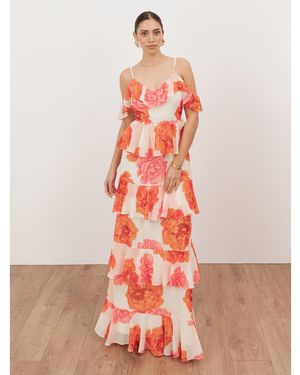 Anaya with love Floral Print Dress - Orange