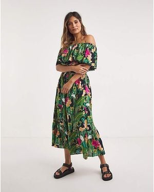 JD Williams Tropadelic Beach Dress - Green