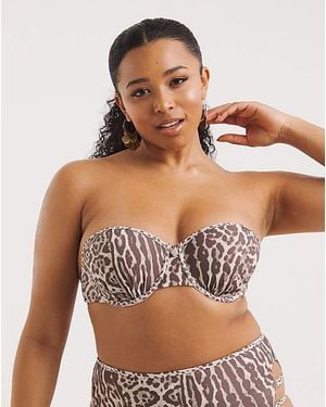 Figleaves Curve Kalahari Bikini Top - Brown