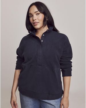 Julipa Popover Henley Fleece - Blue
