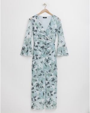 Joanna Hope Mesh Maxi Dress - Blue