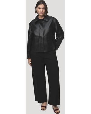 Mango Wide Leg Jeans - Black