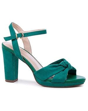 Paradox London Lani Platform Sandals - Green