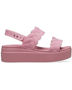 Crocs™ Brooklyn Low Wedge Sandal - Pink