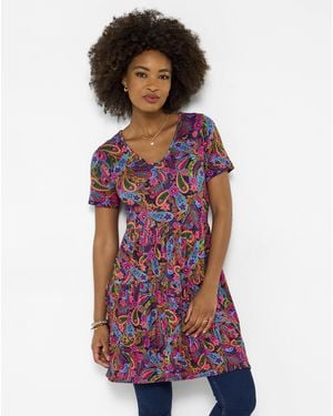 Joe Browns Jb Summer Paisley Jersey Tunic Top - Blue