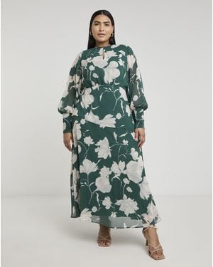 Joanna Hope Long Sleeve Maxi Dress - Green