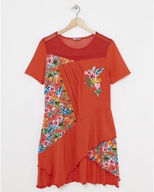 Joe Browns Joyful Floral Tunic - Red