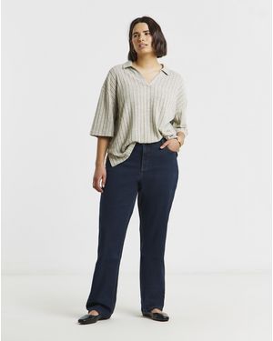 Simply Be 24/7 Straight Leg Jeans - Blue