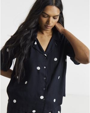 Simply Be Boxy Half Sleeve Shirt - Blue